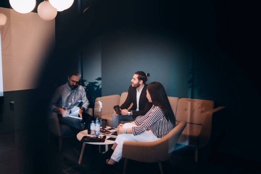 People meeting in office.